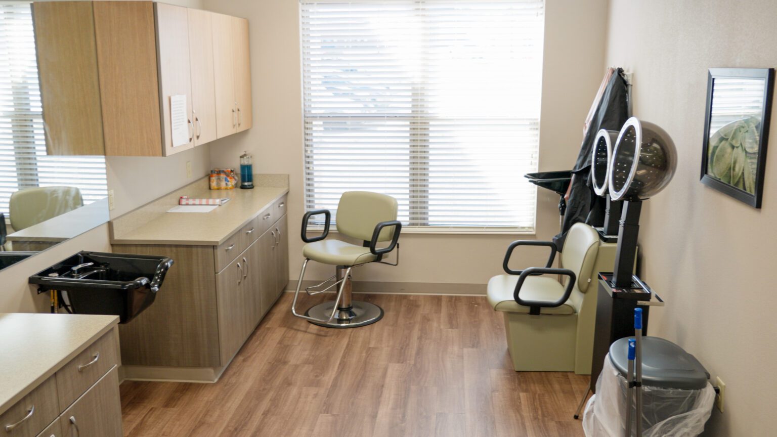 A salon at a skilled nursing facility Hiram Shaddox